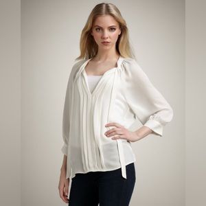 NWT Joie Mirabella Tie-Neck Blouse*